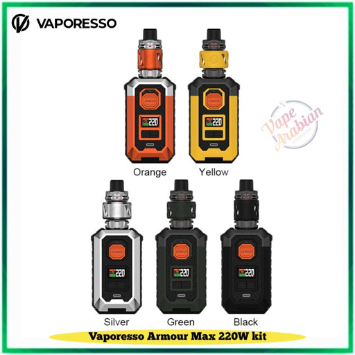 Vaporesso Armour MAX 220W kit colour variations